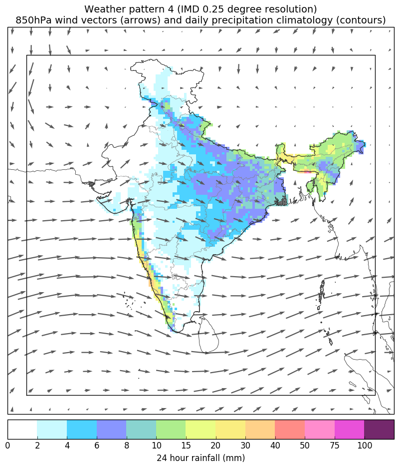Probabilistic weather pattern forecast for the 0000 UTC NCMRWF Unified ...